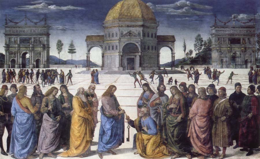 christ giving the keys to st.peter